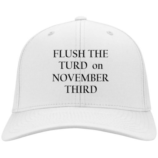 Flush the turn on november third hat