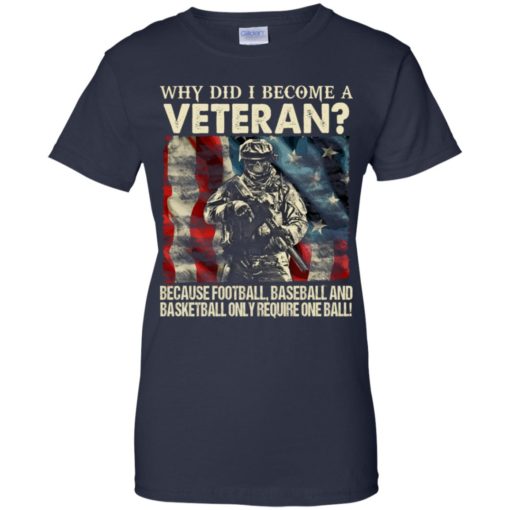 Why did I become a VETERAN!? Because football, baseball, and basketball only require ONE ball shirt