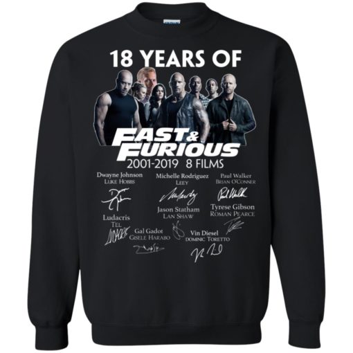 18 years of Fast and Furious shirt