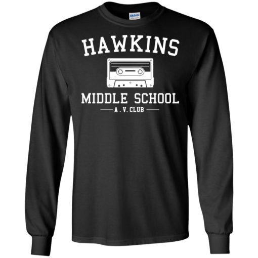 Hawkins Middle School AV club shirt