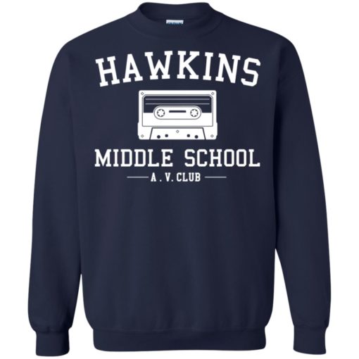 Hawkins Middle School AV club shirt