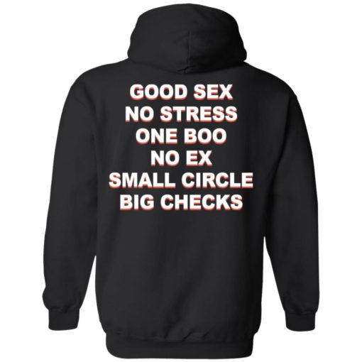Good Sex No Stress One Boo No Ex Small Circle Big Checks shirt