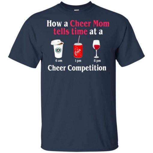 How a Cheer Mom tells time at a Cheer Competition shirt