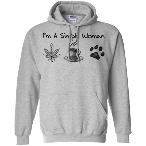 I’m a simple woman love weed coffee and dog shirt