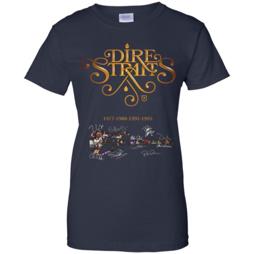 Dire Strait 1977 1988 1991 1995 signature shirt