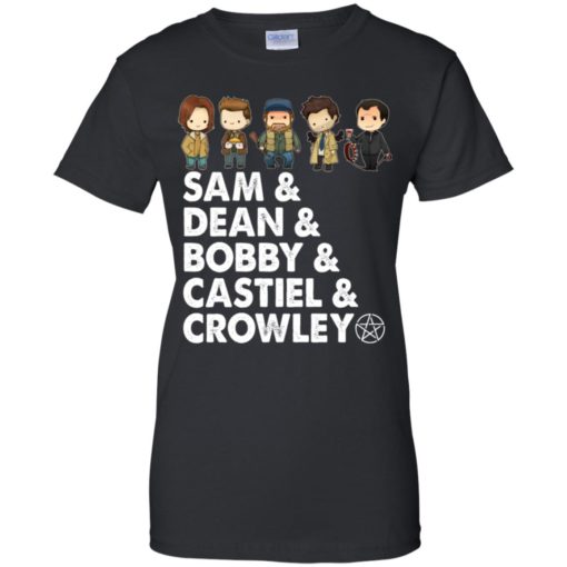 Sam Dean Bobby Castiel and Crowley shirt