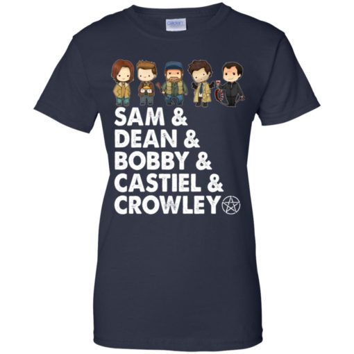 Sam Dean Bobby Castiel and Crowley shirt