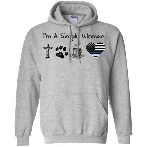I’m A Simple Woman Love Jesus Dog Coffee And America Shirt