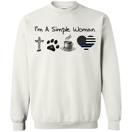 I’m A Simple Woman Love Jesus Dog Coffee And America Shirt
