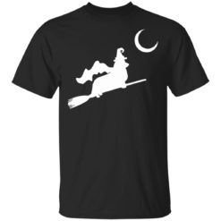 Corgi Witch Flying Silhouette shirt