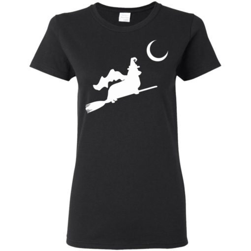 Corgi Witch Flying Silhouette shirt