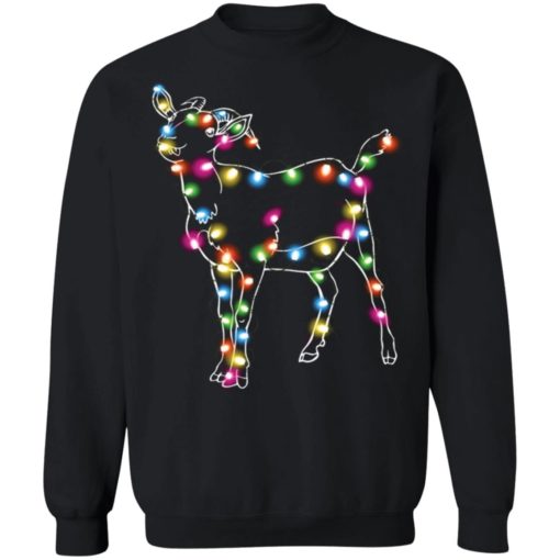 Goat Color light Christmas sweatshirt