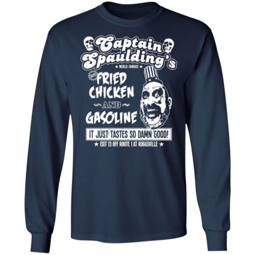 Captain Spaulding’s fried chicken and gasoline shirt