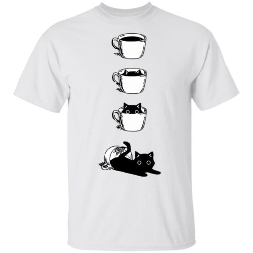 Black cat Coffee Cat shirt