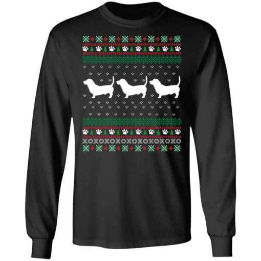 Basset Hound Christmas ugly sweatshirt