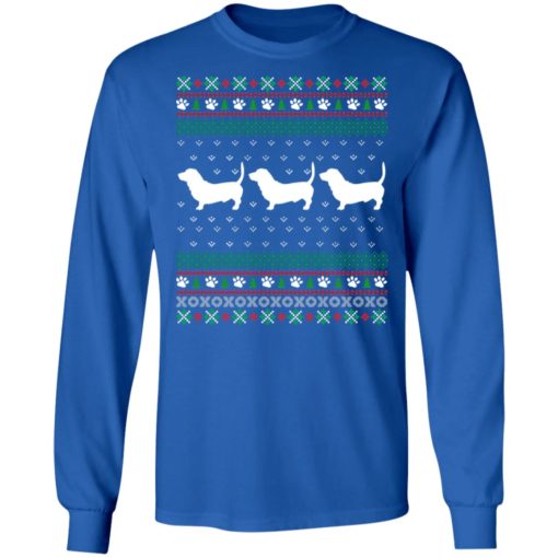 Basset Hound Christmas ugly sweatshirt