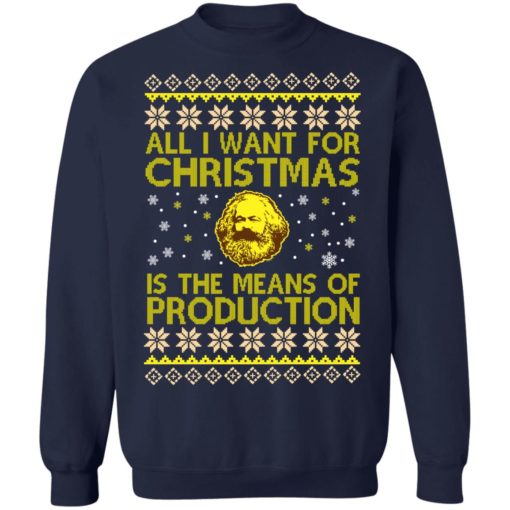 All I want for Christmas is the means of Production sweatshirt