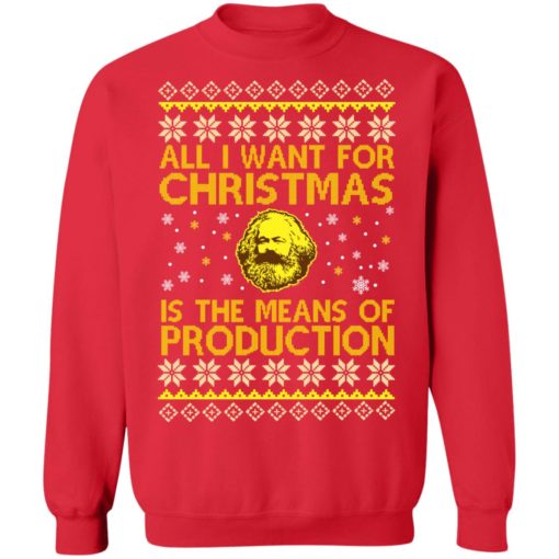 All I want for Christmas is the means of Production sweatshirt