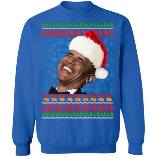 Obama Smile Christmas sweatshirt