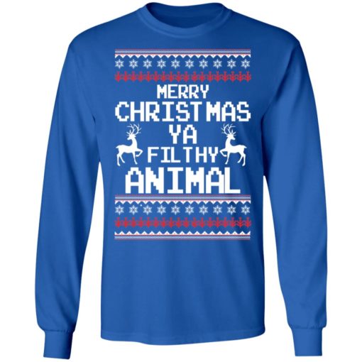 Merry Christmas Ya Filthy Animal ugly sweater