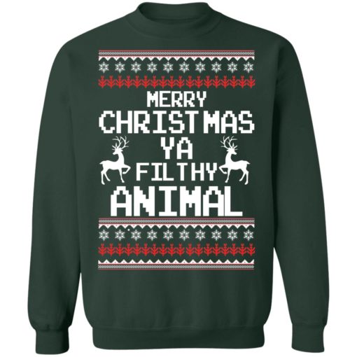 Merry Christmas Ya Filthy Animal ugly sweater