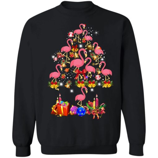 Flamingo Christmas Tree sweatshirt