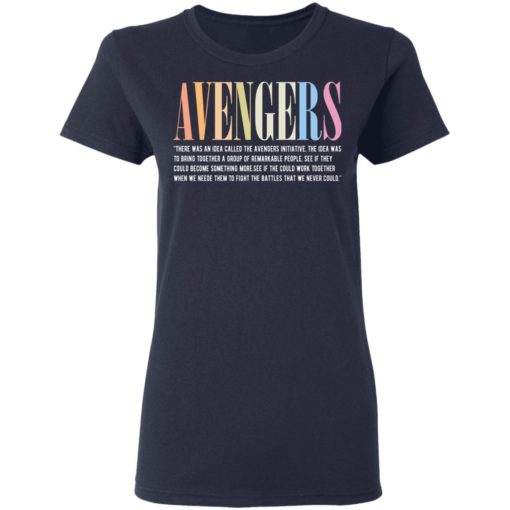 There was an idea called the Avengers initiative shirt