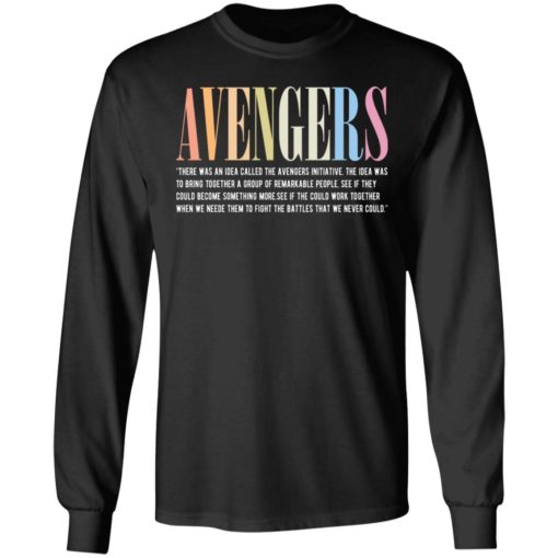 There was an idea called the Avengers initiative shirt