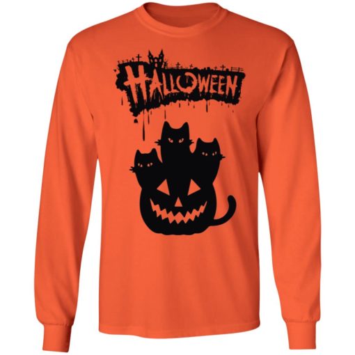 Halloween Pumpkin Cats shirt