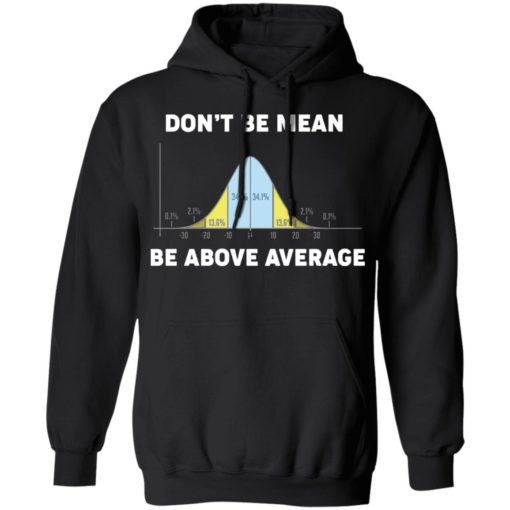 Bell Curve Don’t Be Mean Be Above Average shirt