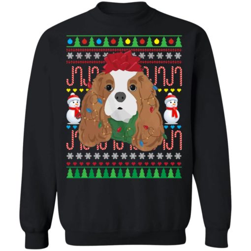 Cavalier King Charles Spaniel Christmas ugly sweatshirt