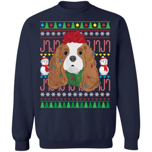 Cavalier King Charles Spaniel Christmas ugly sweatshirt
