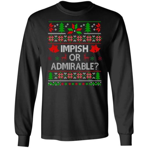 Impish or Admirable Christmas sweatshirt