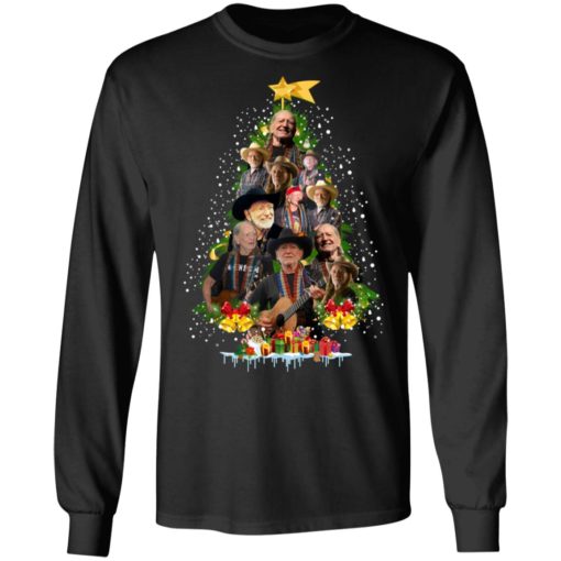 Willie Nelson Christmas Tree sweatshirt
