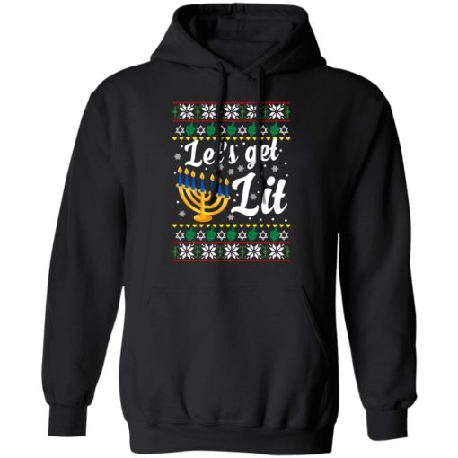 Hanukkah Let’s get lit Christmas sweatshirt