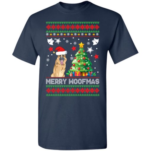 German Shepherd Merry Woofmas Christmas sweatshirt