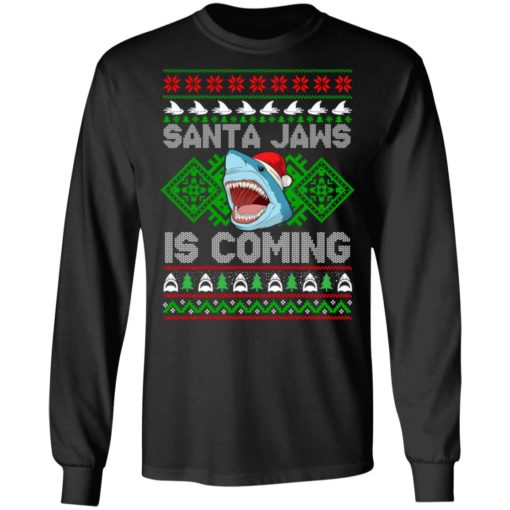 Santa Jaws is Coming Christmas sweatshirt