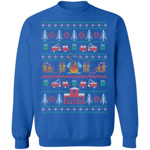 Firefighter ugly Christmas sweatshirt