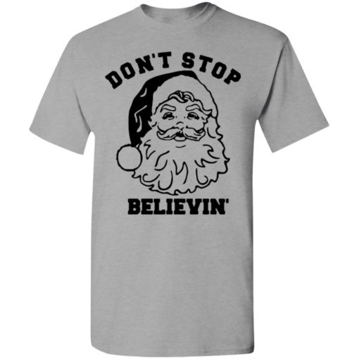 Santa Don’t stop Believin Christmas Sweater