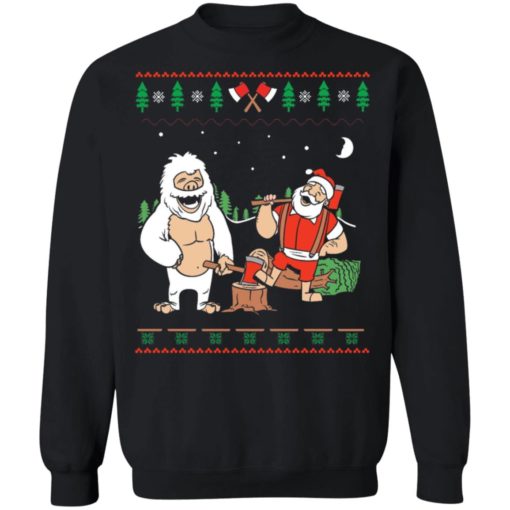 Lumberjack Santa Christmas sweatshirt