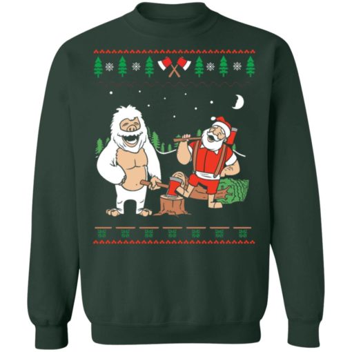 Lumberjack Santa Christmas sweatshirt