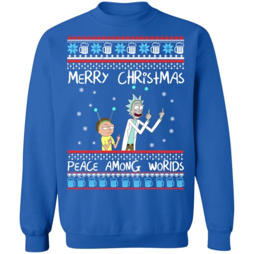 Rick & Morty Merry Christmas Peace Among worlds sweater