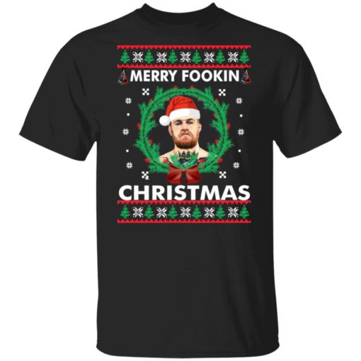 Conor McGregor Merry Fookin Christmas sweater