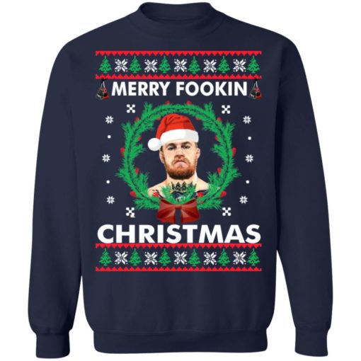 Conor McGregor Merry Fookin Christmas sweater