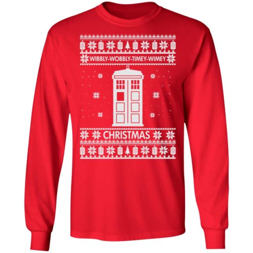 Doctor Who Wibbly Wobbly Timey Wimey Christmas sweatshirt