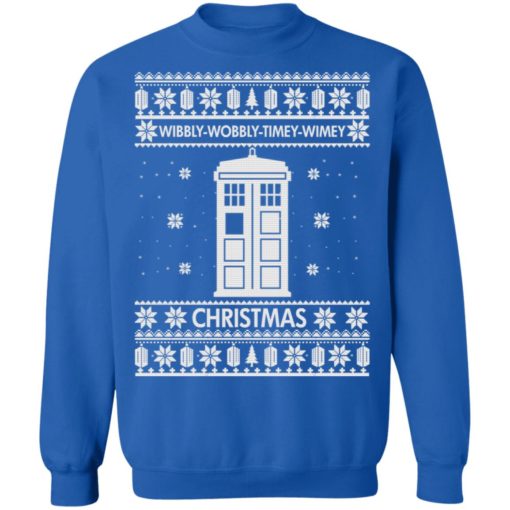 Doctor Who Wibbly Wobbly Timey Wimey Christmas sweatshirt