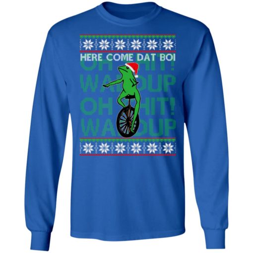 Here Come Dat Boi Christmas sweater