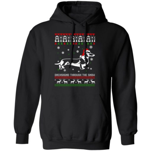 Dachshund Through The Snow Christmas sweater