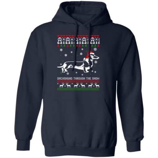 Dachshund Through The Snow Christmas sweater