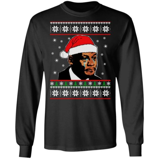 Crying Jordan Christmas sweater